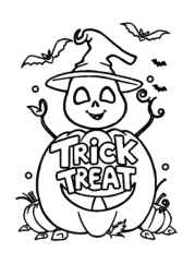 Halloween Coloring Book 1D851090 (12 Coloring Pages)