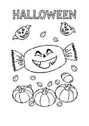 Halloween Night Coloring Book B6F3EC14 (12 Coloring Pages)