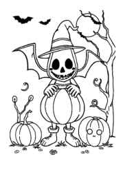 Halloween Night Coloring Book B6F3EC14 (12 Coloring Pages)