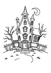 Halloween Night Coloring Book B6F3EC14 (12 Coloring Pages)