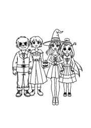 Halloween Night Coloring Book B6F3EC14 (12 Coloring Pages)