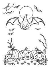 Halloween Night Coloring Book B6F3EC14 (12 Coloring Pages)