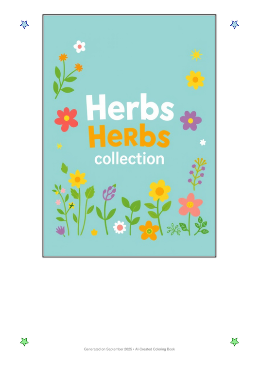 Herbs Coloring Book F2D3291F (12 Coloring Pages)
