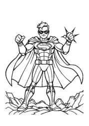 Heroes Coloring Book 283E53C0 (12 Coloring Pages)