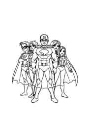 Heroes Coloring Book 3601CA6D (12 Coloring Pages)