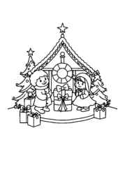 Holiday Coloring Book F514346B (12 Coloring Pages)