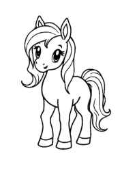 Horses Coloring Book 004AC6E8 (12 Coloring Pages)