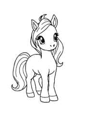 Horses Coloring Book C199DC0D (12 Coloring Pages)