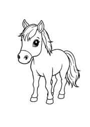 Horses Coloring Book C199DC0D (12 Coloring Pages)