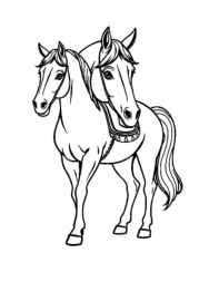 Horses Coloring Book C199DC0D (12 Coloring Pages)