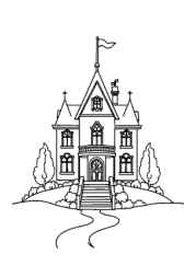 Houses Coloring Book 8B3AC0A9 (12 Coloring Pages)