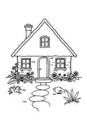 Houses Coloring Book 8B3AC0A9 (12 Coloring Pages)