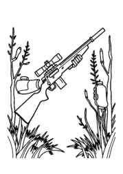 Hunting Coloring Book 07036FF4 (12 Coloring Pages)
