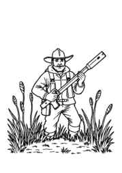 Hunting Coloring Book 07036FF4 (12 Coloring Pages)