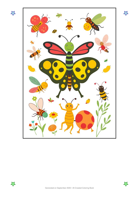 Insects Coloring Book C294494C (12 Coloring Pages)
