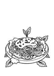 Italian Food Coloring Book 72B9BF7D (12 Coloring Pages)
