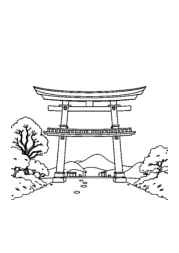 Japanese Culture Coloring Book 7BACB7B2 (12 Coloring Pages)