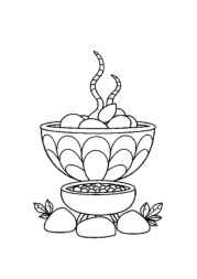 Japanese Food Coloring Book 62D8E7FE (12 Coloring Pages)