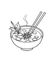 Japanese Food Coloring Book 62D8E7FE (12 Coloring Pages)