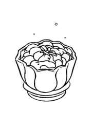 Japanese Food Coloring Book 62D8E7FE (12 Coloring Pages)