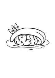 Japanese Food Coloring Book 62D8E7FE (12 Coloring Pages)