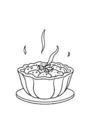 Japanese Food Coloring Book AD2AC3E4 (12 Coloring Pages)