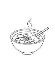 Japanese Food Coloring Book AD2AC3E4 (12 Coloring Pages)