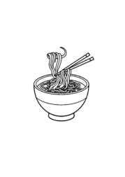 Japanese Food Coloring Book AD2AC3E4 (12 Coloring Pages)