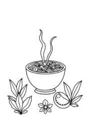 Japanese Food Coloring Book F4B059E6 (12 Coloring Pages)