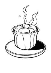 Japanese Food Coloring Book F4B059E6 (12 Coloring Pages)