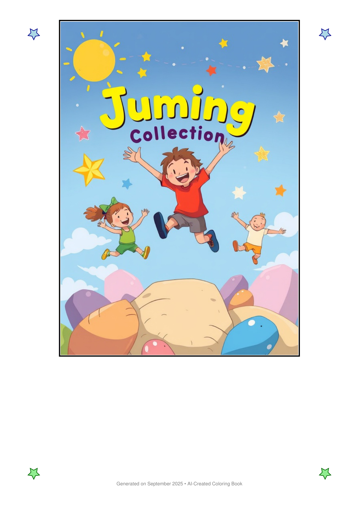 Jumping Coloring Book D9EEE8AD (12 Coloring Pages)