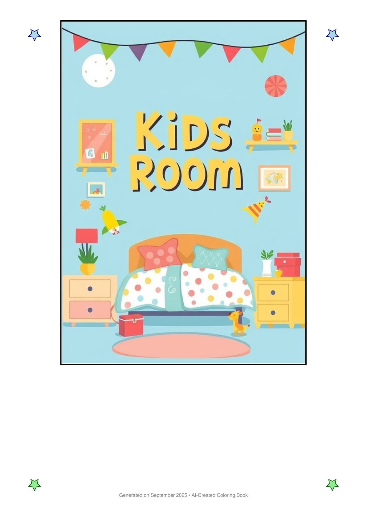 Kids Room Coloring Book B687C44E (12 Coloring Pages)