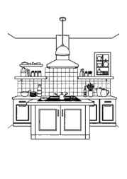 Kitchen Coloring Book 3239357A (12 Coloring Pages)