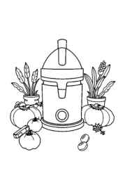 Kitchen Coloring Book 3239357A (12 Coloring Pages)