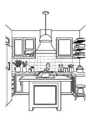 Kitchen Coloring Book 3B0F4C82 (12 Coloring Pages)