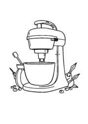 Kitchen Coloring Book 5FEE0633 (12 Coloring Pages)