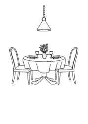 Kitchen Coloring Book B6862464 (12 Coloring Pages)