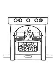 Kitchen Coloring Book B6862464 (12 Coloring Pages)