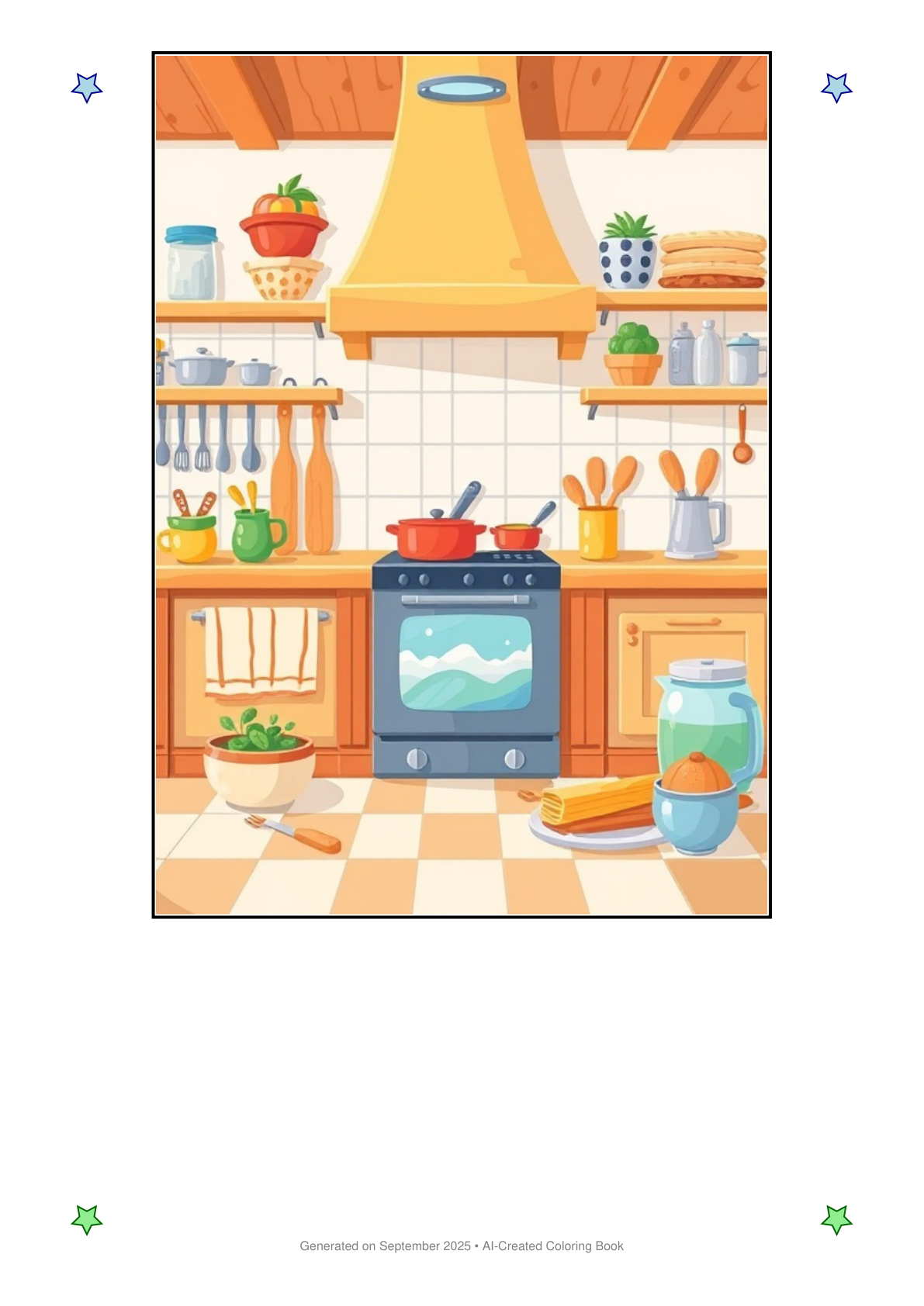 Kitchen Coloring Book D79ADBF0 (12 Coloring Pages)