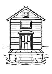 Lake Houses Coloring Book 1CE4AD9D (12 Coloring Pages)
