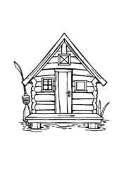 Lake Houses Coloring Book 1CE4AD9D (12 Coloring Pages)