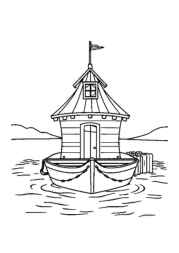 Lake Houses Coloring Book 5F97579B (12 Coloring Pages)