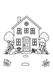 Lake Houses Coloring Book 5F97579B (12 Coloring Pages)