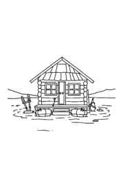Lake Houses Coloring Book 5F97579B (12 Coloring Pages)