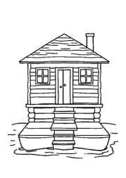 Lake Houses Coloring Book 5F97579B (12 Coloring Pages)