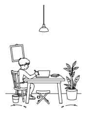 Learning Coloring Book 4B9190D6 (12 Coloring Pages)