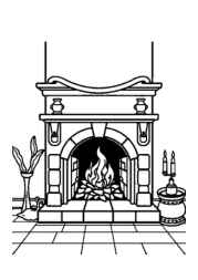Living Room Coloring Book 9A3F0BA4 (12 Coloring Pages)