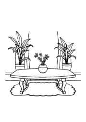 Living Room Coloring Book 9A3F0BA4 (12 Coloring Pages)