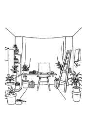 Loft Coloring Book EF15395E (12 Coloring Pages)