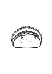 Mexican Food Coloring Book 13039709 (12 Coloring Pages)